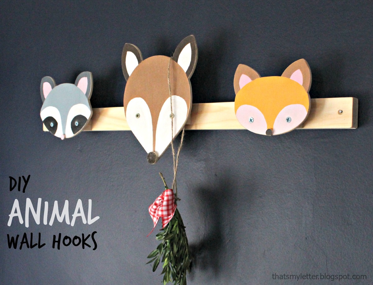 Woodland animal coat online hooks